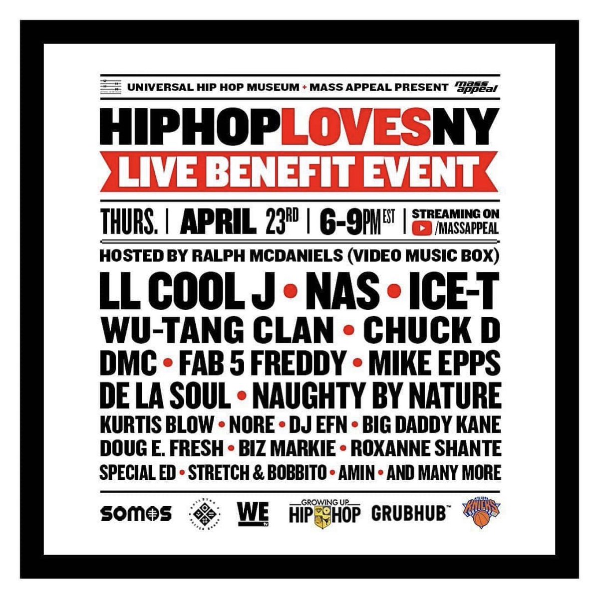 The Line up keeps getting stronger by the minute - UK tune in tonight 11pm YouTube.com/MassAppeal