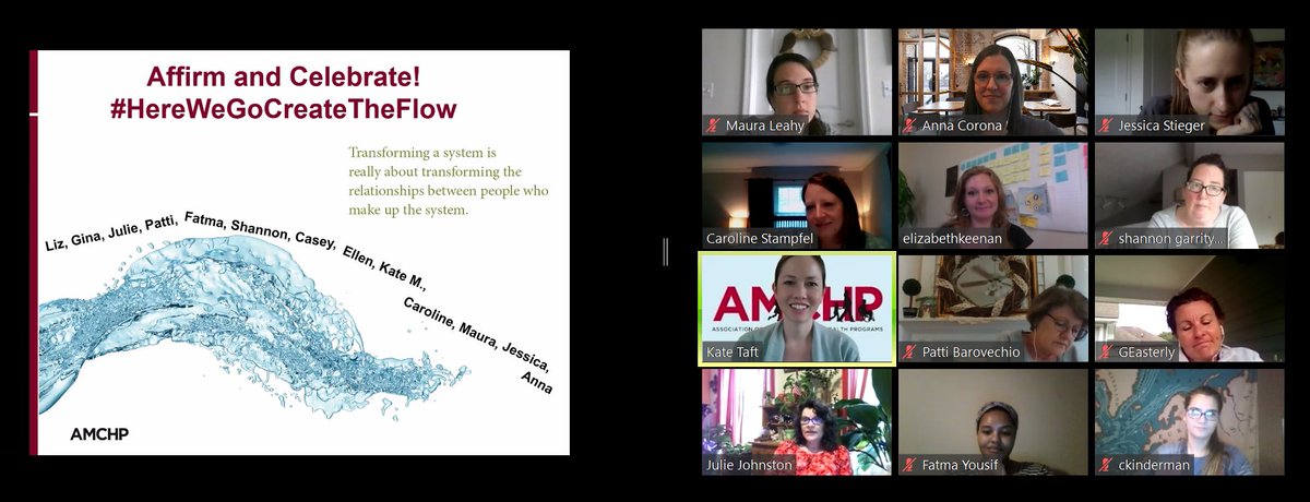 AMCHP_GrowingUp's tweet photo. Our foray into a fully virtual, all-day meeting was a success 🙌👏 Thank you to our @DC_AMCHP team & wonderful state teams for their engagement and active participation. We're all in this together! #TooInspiredToBeTired #HereWeGoCreateTheFlow #EarlyChildhood #MeetingsDuringCOVID https://t.co/EWh0u6r1og
