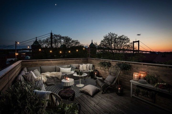 Choose one: rooftop deck