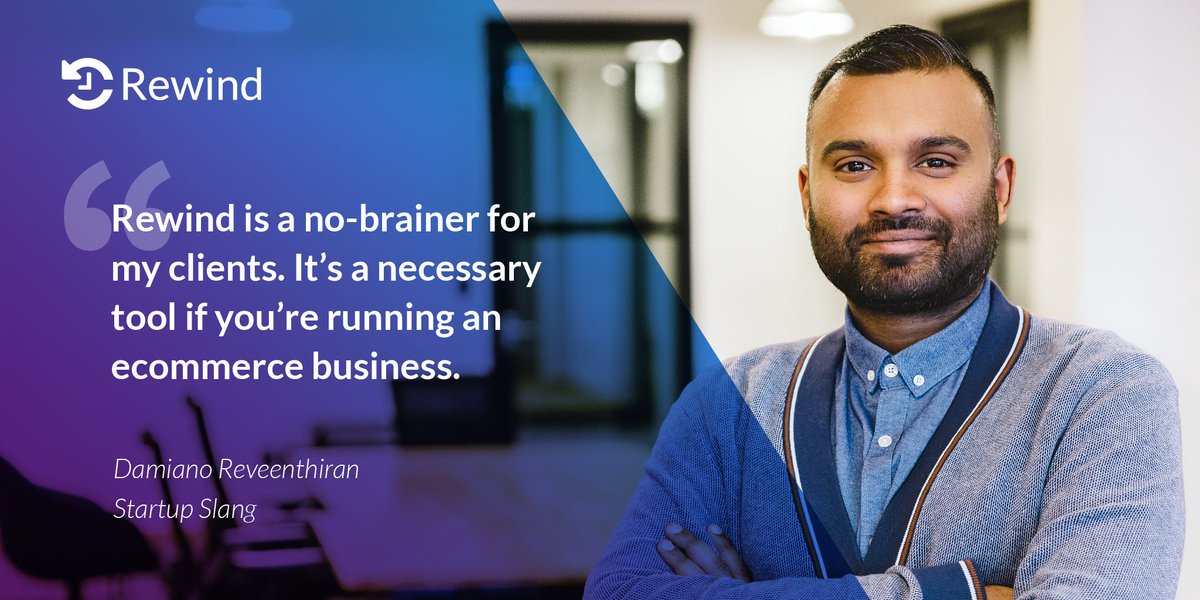 rewind's tweet photo. 📣Hey, ecommerce agencies! Curious why @StartupSlangInc made Rewind mandatory for every new project?
Read their story and learn how they're benefiting from the Rewind Agency Partner Program.
https://t.co/ci3cMFmz9O
#EcommerceAgency #BigCommerceExpert #ShopifyPartner https://t.co/74kT5nQW8T