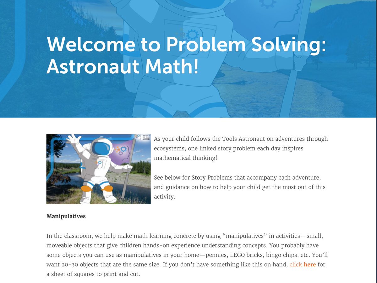 Tools_Mind's tweet photo. Check out these NEW activities on #ToolsatHome: more Astronaut Adventures on the #Kindergarten page and intro to Astronaut Math, Choice Time letter writing for PreK & K, and for #PreK Caring for Your Pet Make-Believe Play and What Do You See? Geometry!
https://t.co/oxFHivF3im https://t.co/2gxGqCzxpu