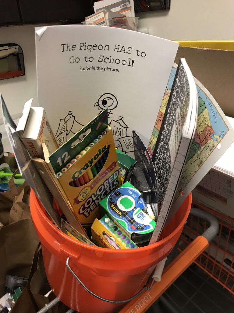 hammertime4705's tweet photo. We are giving out some school supplies and grade books for all the associates homeschooling their elementary and middle school children. Give them the tools needed for some hands on projects and learning. #inthistogether #homedepot #thanksstaples https://t.co/nqWXLJR3CU
