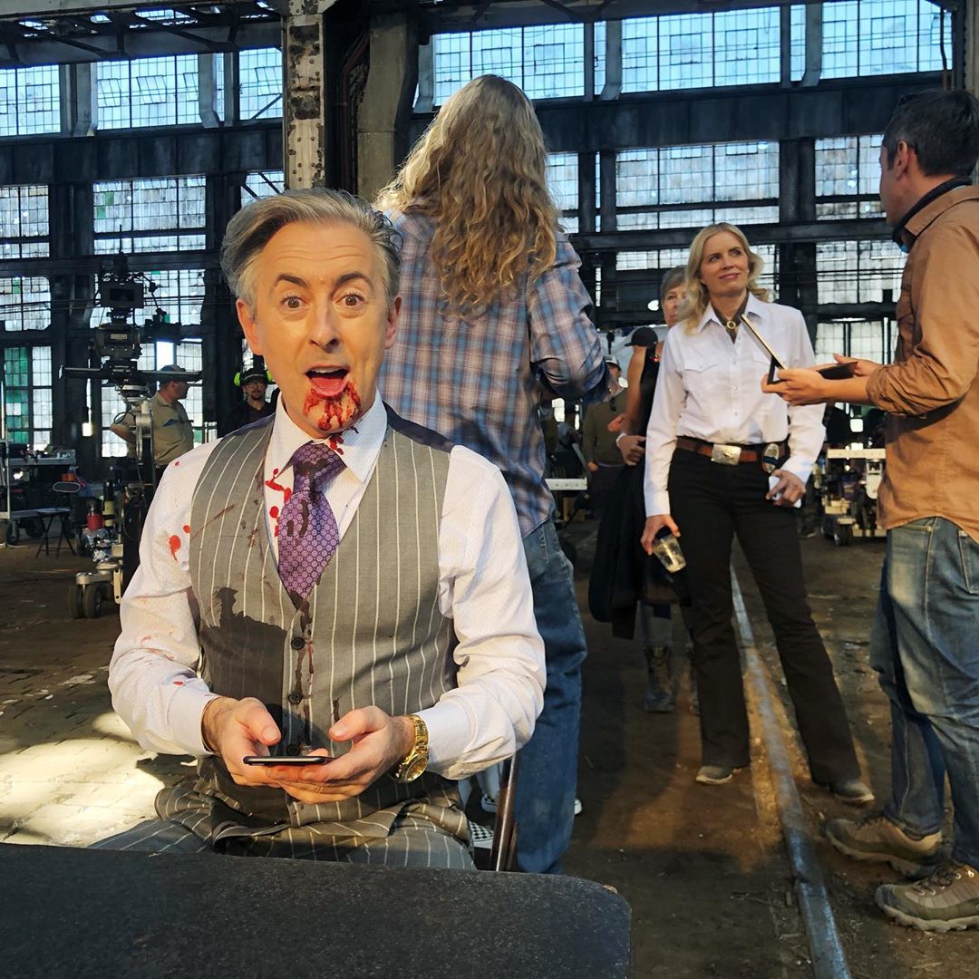 All in a day's work. Right, <a href="/Alancumming/">Alan Cumming</a>? 📷: <a href="/andygreenwald/">Andy Greenwald</a>