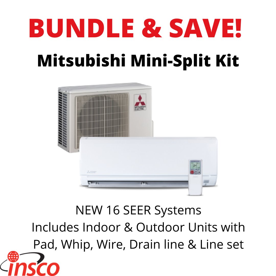 Inscohvac's tweet image. PLUS special discounted pricing on accessories with purchase of a Mini-Split Kit! See more at Insco.com/promotions!
#insco #inscohvac