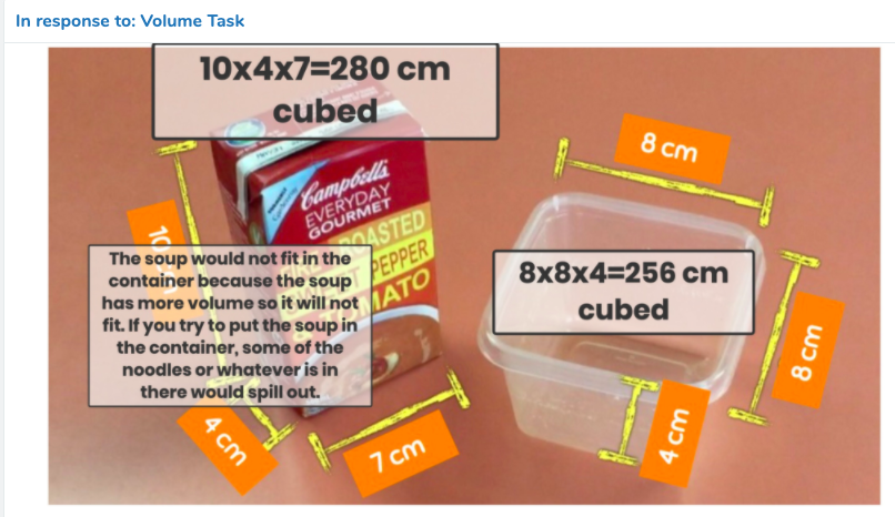 EastatW's tweet photo. After our math lesson, students applied what they learned to work out real life situations involving volume. #PracticalApplication #MathInTheRealWorld @WalkerNxGL #wawmproud https://t.co/R9gXS3Pzmw