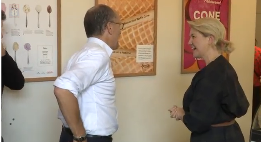 As pointed out by  @sacred_trench, the owner of Jeni's Splendid Ice Cream, one Jeni Britton Bauer, runs a brick&mortar business in Columbus, Ohio. Guess who visited Bauer's shop for some ice cream last October? None other than Democratic National Committee chairman,  @TomPerez !