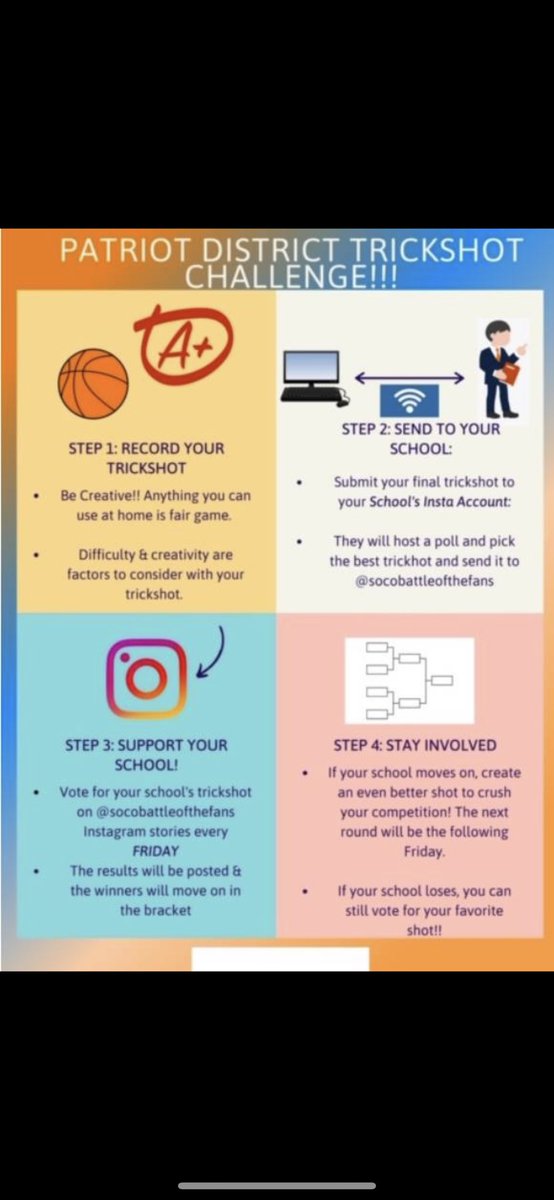 GARNERyourGRIT's tweet photo. Students! time to flex that SC muscle 💪and win another VIRTUAL championship! This competition will start the week of May 4; brackets coming! Start filming your best in-home trick shot NOW! #championshipyear @SoCoHypesquad @socohs @socoleadership @SoCoBoF @soco_principal https://t.co/qFlTy1USfj