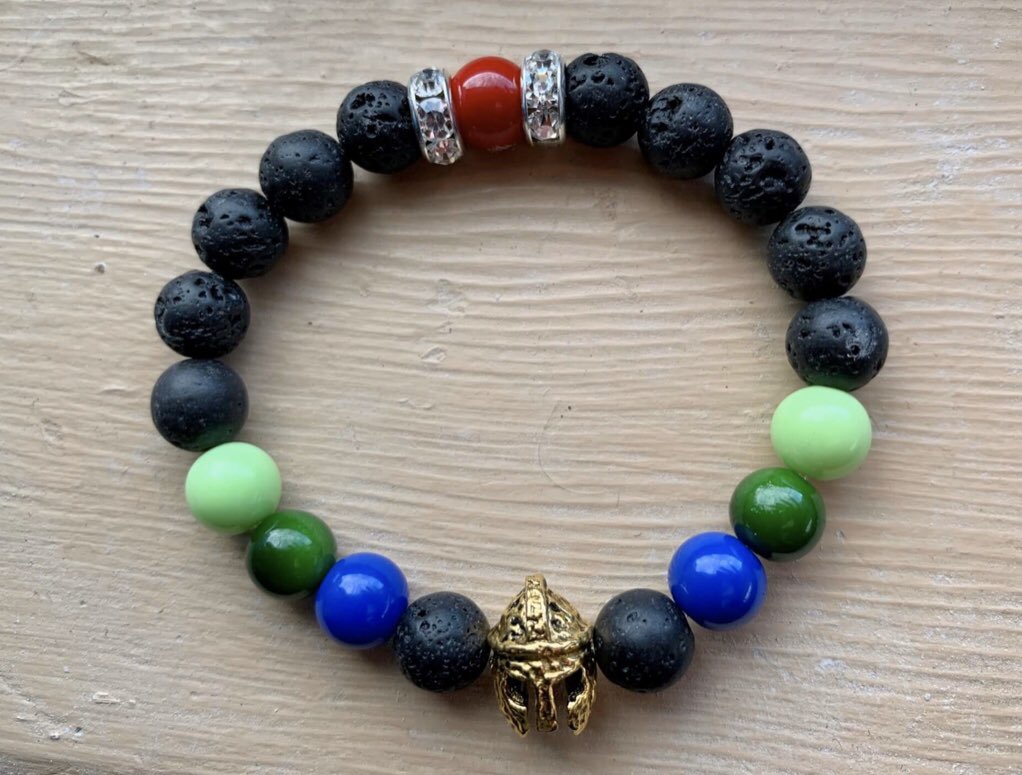 BadgeLifeCanada's tweet photo. Badge of Life Canada is now offering #NovaScotiaStrong Warrior Wristband comprised of lava beads and designed with the Nova Scotia tartan

Cost: $20/bracelet

100% proceeds applied directly to our charitable Mission &amp; Programs   
#StrengthinNumbers 
@JustinTrudeau @AndrewScheer https://t.co/t9PtN2nk1K