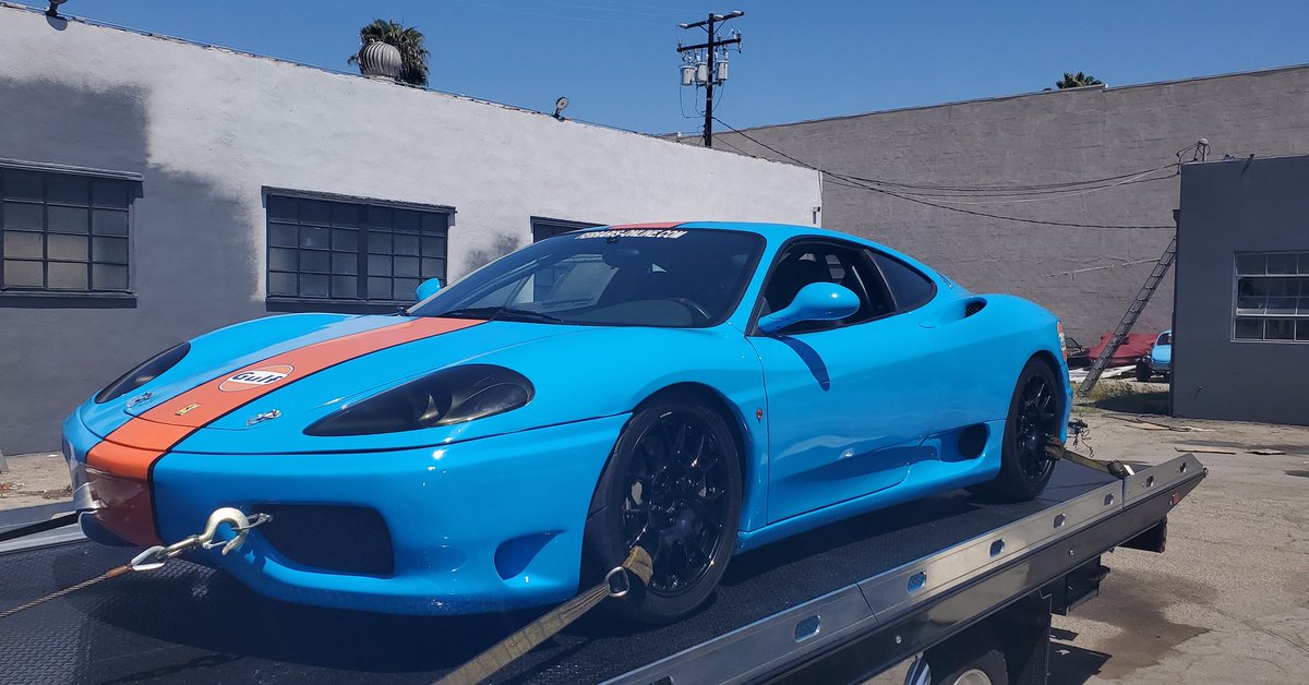ferrarisonline's tweet photo. Back from service. Ferrari 360 Challenge. Gotta love race cars!
#ferrari #360challenge #ferrarichallenge #ferrarichallengestradale #challenge #racecar #carporn #challengestradale #ferrari360 #ferrari360challenge #challengecar #ferraris #ferrari360 #ferrari360modena #360cs https://t.co/7DSvWGVskm