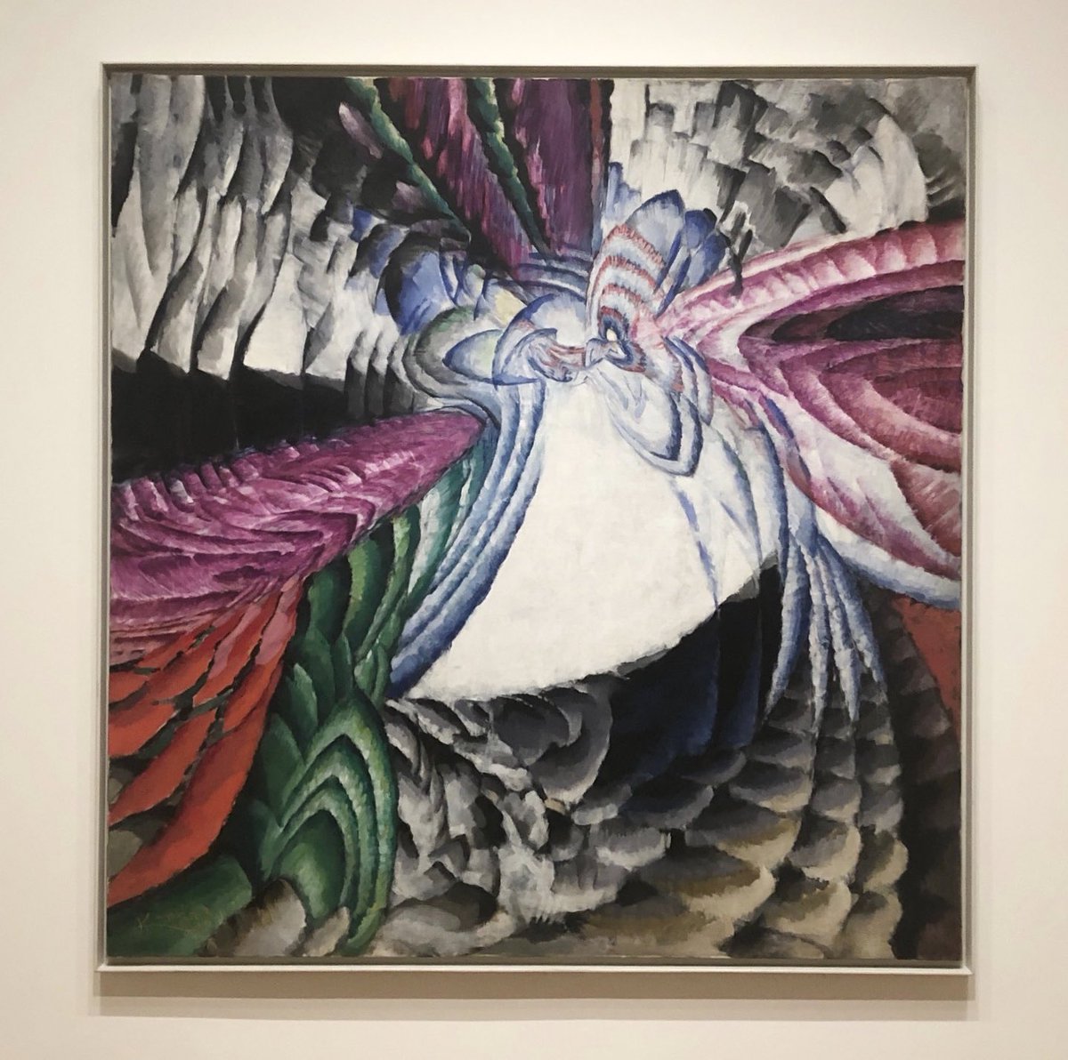František Kupka was one of the earliest modern artists to fully embrace abstraction. “Localization of Graphic Motifs II” (1912/1913) shows swirling geometric forms that are devoid of any references to material objects.