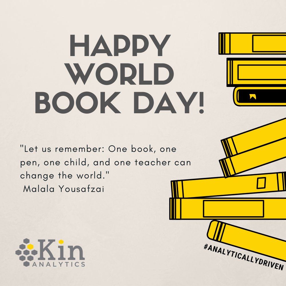 KinAnalytics's tweet photo. Happy world Book day!⚡
#reachpotential #analyticallydriven #Bookday #readingcommunity https://t.co/LR88TiaCkN