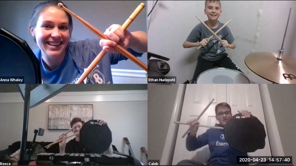 LJS_Bands's tweet photo. We had Zoom Section Meetings this week for the LJS 7th and 8th Grade Bands! Students played (somewhat) together and it was so fun getting to see each other. Keep up the awesome work students!! @LakotaDistrict @lakotaeastbands @LakotaSuper @LJSHawks #WEareLakota https://t.co/n6EJdSfcRg