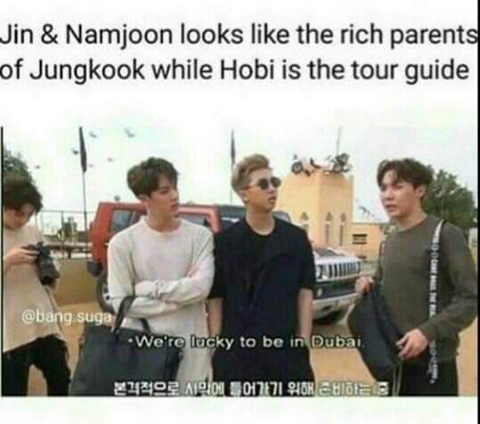 namjin as maknae line's parents