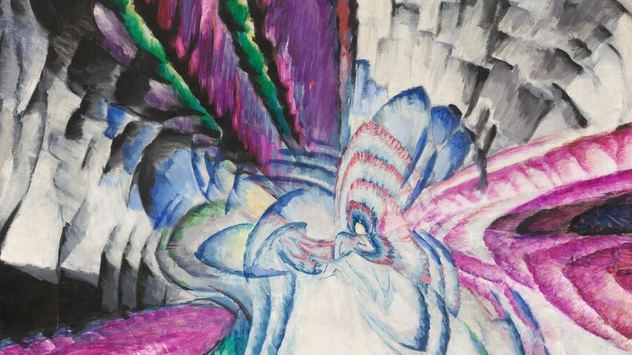 Kupka described the lines as “stereoscopic bridges,” referencing the device that allowed a viewer to see a three-dimensional view through two slightly offset images (like a view-master).