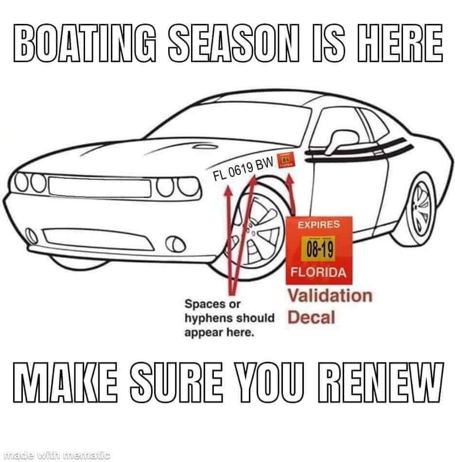 KnowWake's tweet photo. It’s registration season! 😀
•
#boat #boater #boating #CoastGuard #coastguardauxiliary #vesselsafetycheck #registration #ondeck https://t.co/6jFXhg90DF