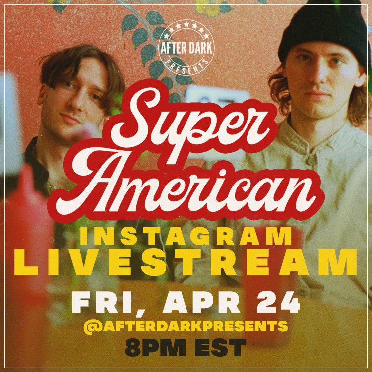 .<a href="/supamerican/">Super American</a> is taking over our Instagram Friday night! Tune in at 8pm to catch a live performance and hang with the band.