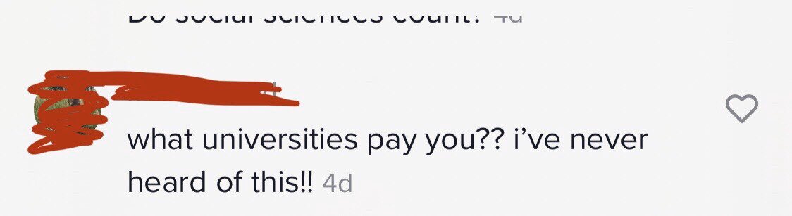 I made a TikTok targeted at  #firstgen students to tell them that PhD programs in STEM are basically always funded and y’all, students do not know this Here’s a thread of the comments section: