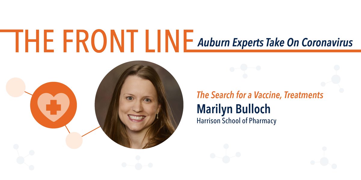 AuburnU's tweet photo. 💊What’s happening with treatments for COVID-19 right now?
#Auburn Professor Marilyn Bulloch is an infectious disease expert and has been closely following the news about COVID-19 and its impact on pharmacists and patients.
➡️Her #ExpertAnswer: https://t.co/obZ6qkPnOu https://t.co/mH7WPzXJOc