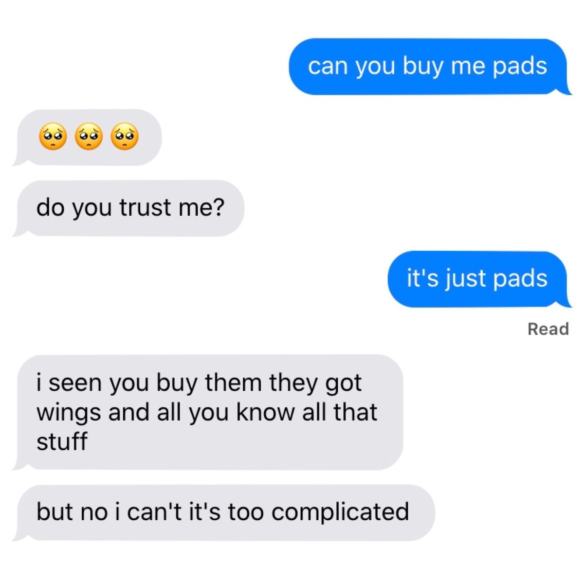 david tennant characters responding to ‘can you buy me pads’ texts- a thread -