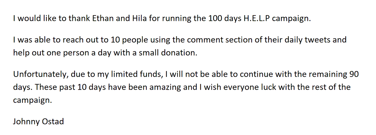 JohnnyOstad's tweet photo. Thank you... Everyone.
@h3h3productions @HilaKleinH3 https://t.co/W6XyJfyb9Q