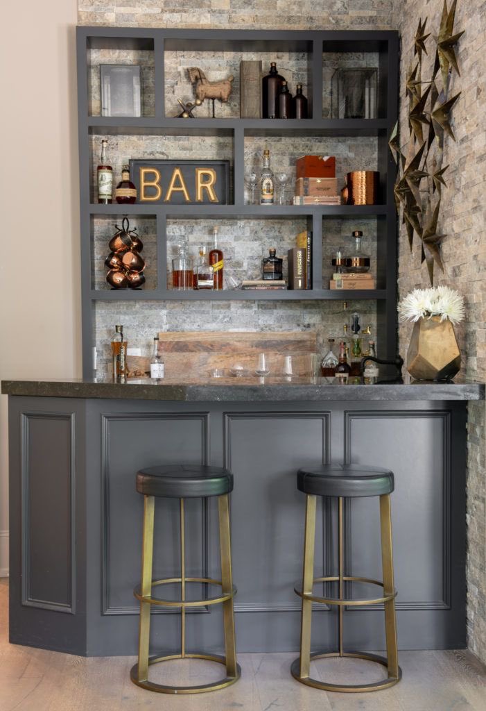 Choose one: home bar area