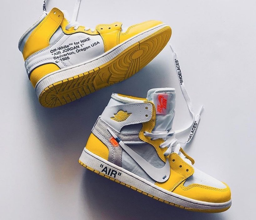 Outfits For Mens Off White X Air Jordan 1 Canary Yellow Men Fashion Shoes Jordan Nike T Co Cgbnyvvrkt Twitter