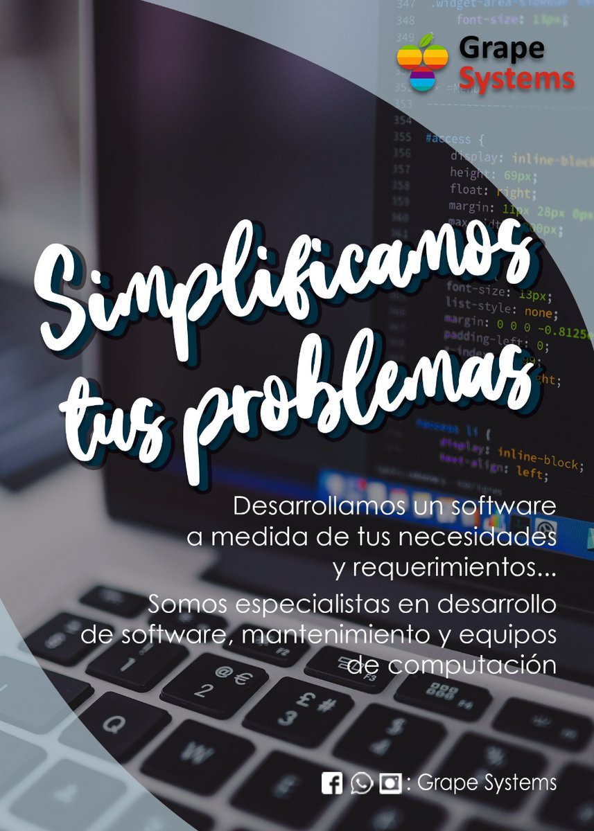 grape_systems's tweet photo. Ahorra tu tiempo, ya no más problemas... Grape Systems, la solución rápida para los problemas de tu computadora.
#QuedateEnCasa 
#ahorratutiempo https://t.co/MaR52ihdcY