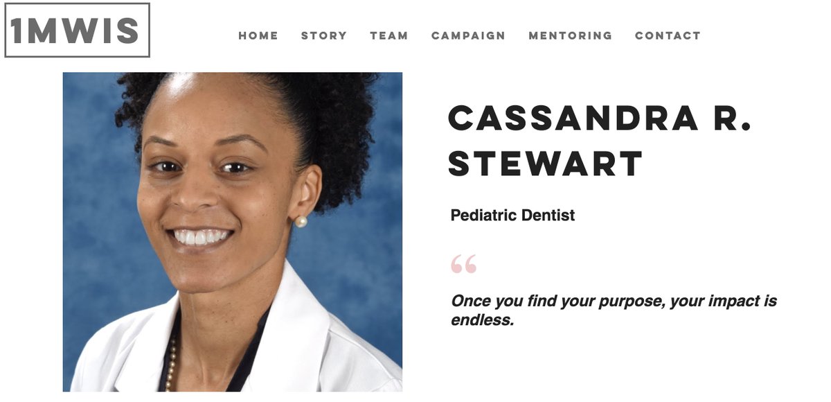 THREAD 36/51 Meet Cassandra Stewart - a pediatric dentist who helps children restore & maintain optimal oral health & quality of life. She reminds us to seek out our interests to find our purpose in life - we agree! http://www.1mwis.com/profiles/cassandra-stewart