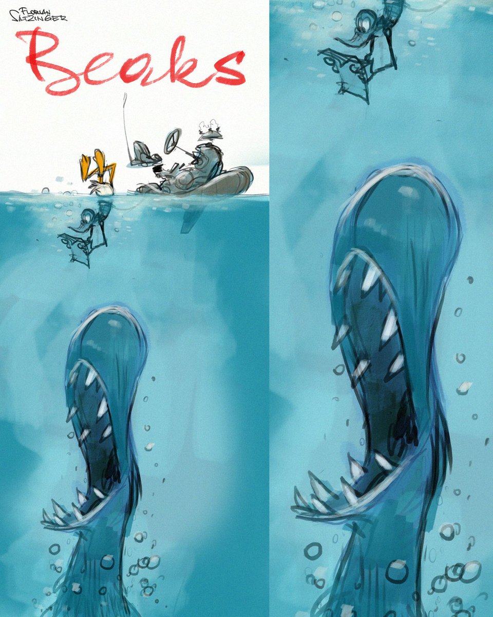 papierwanderer's tweet image. Select your reading spot carefully: paperwalker.blogspot.com/2020/04/common…
---
#ThrowbackThursday #roughlayout #speedsketch #jaws #beaks #theduckisalwaysright #commonsillysense