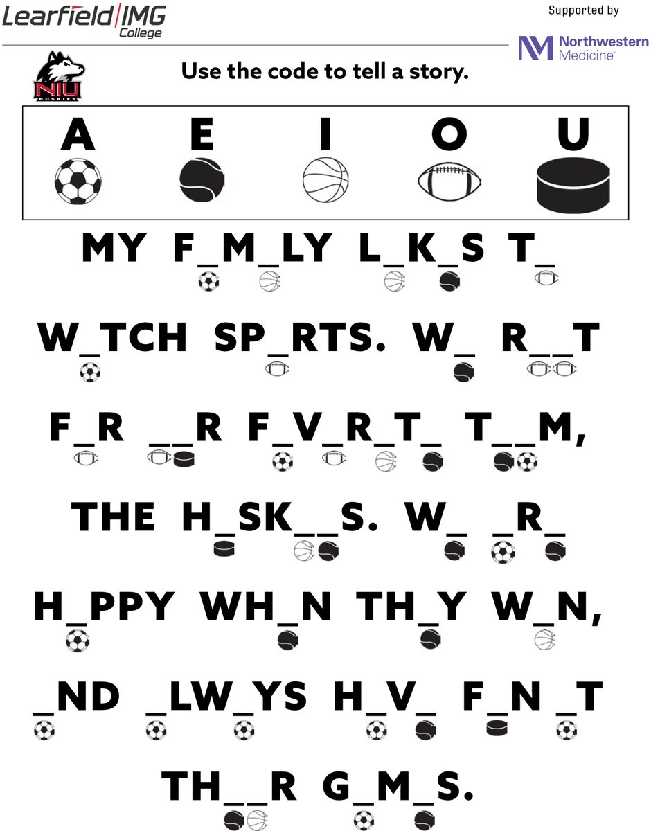 Niu Huskie Athletics Fun Activities Coloring Pages And More For You And Your Family Entertain Your Little Ones With This Printable Activity Book By Northwesternmed Huskienation T Co Zv3y66a1ve