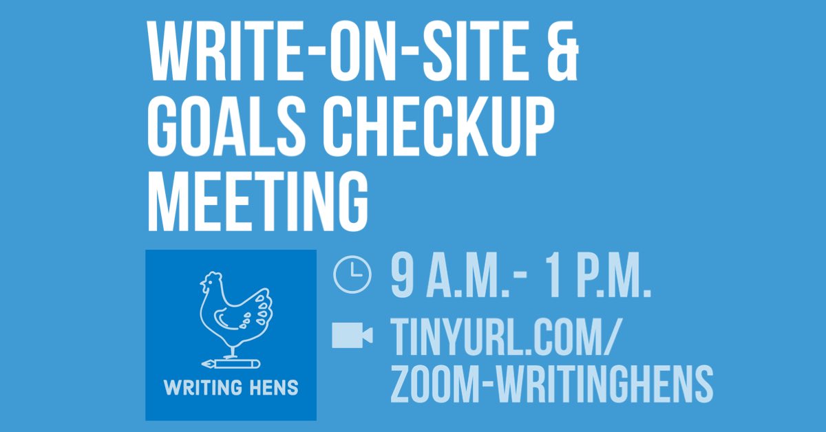 WritingHens's tweet photo. See you tomorrow at the writing group! 4/23, 9 a.m. - 1 p.m. drop by anytime 💚 #UDFromHome #WritethatPhD #selfcare #wfh #peersupport #UDelaware #Udel #gradschool https://t.co/QueQqeYI6t