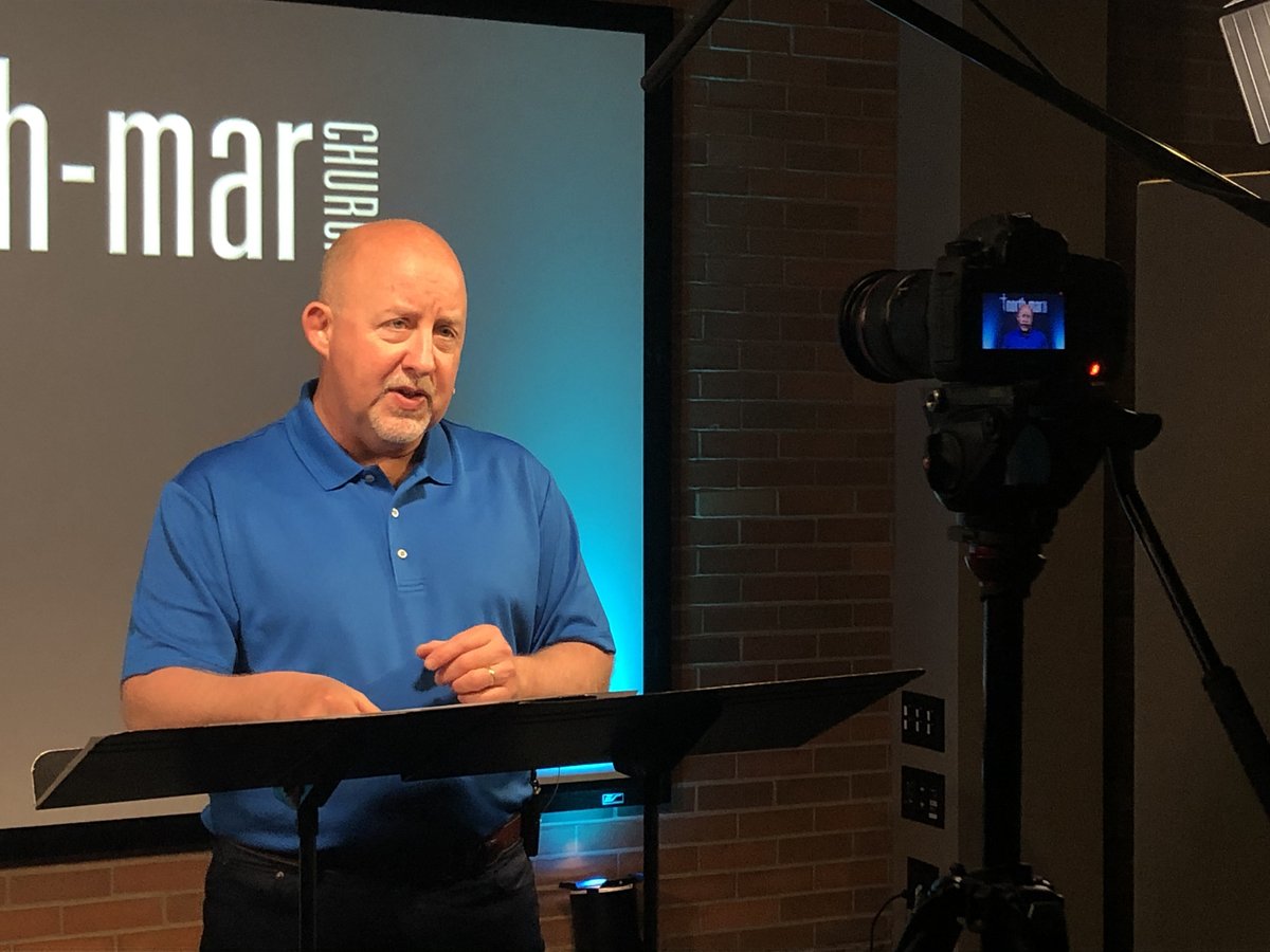 NorthMarChurch's tweet photo. Here’s a peek inside our makeshift video recording studio. Thank you, Jesus, for being able to connect with our church family through technology! https://t.co/TFJzt0BxXx