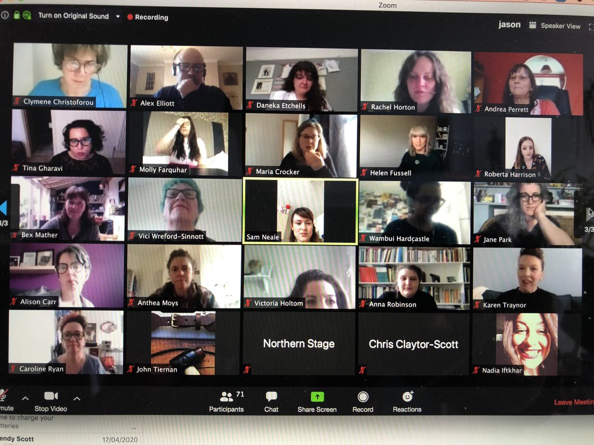 jasalexthompson's tweet photo. #NECultureSocial Zoom meeting with some of the finest creative minds of our generation. And me. https://t.co/g3DEWm4QRP