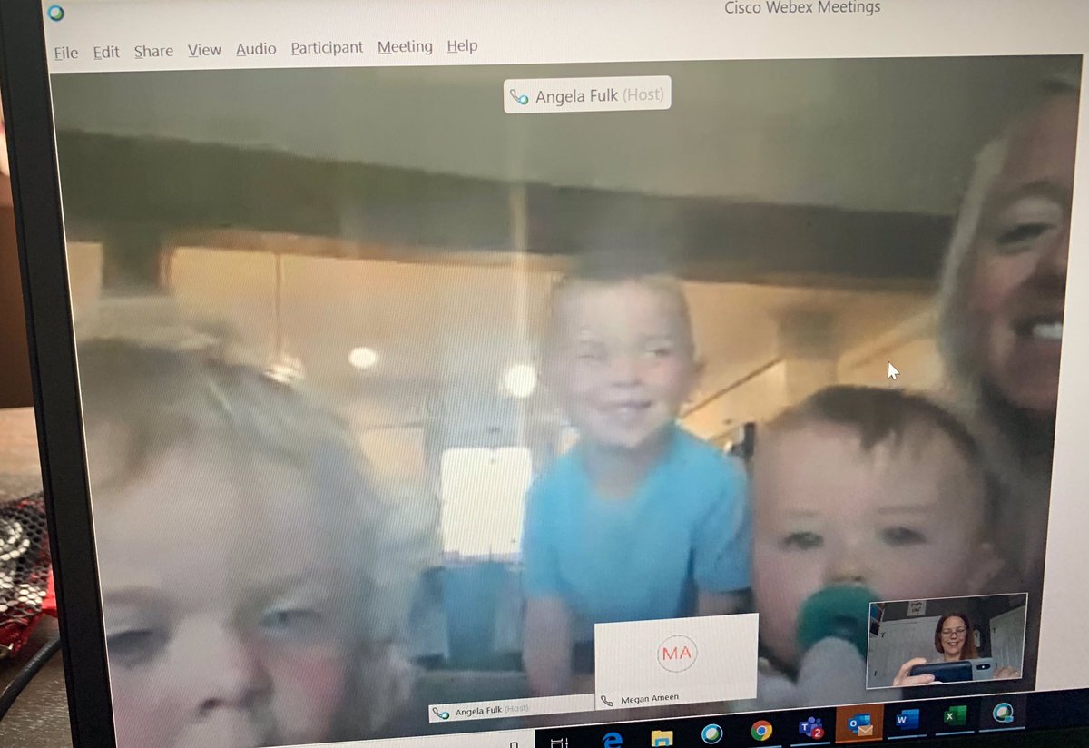 Great webinar with the TEK Mama Bear Mentees today <a href="/Megan_Ameen/">Megan Ameen</a> <a href="/MichelleWebb73/">Michelle Webb</a> ! Getting in a little bit of a rhythm with #TakeYourChildToWorkDay now being everyday!