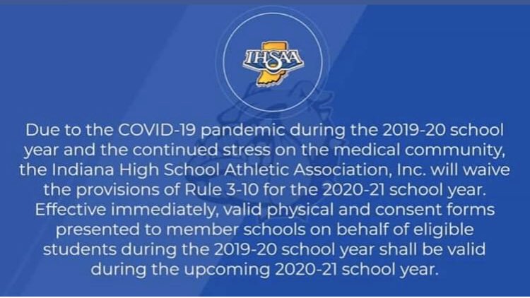 Raider Nation: see the pic below regarding sports physicals.  If you had a physical this year, you are good for next year.  If you did not get a physical this past school year, you will need one next year. Please spread the word. Stay healthy and safe!!