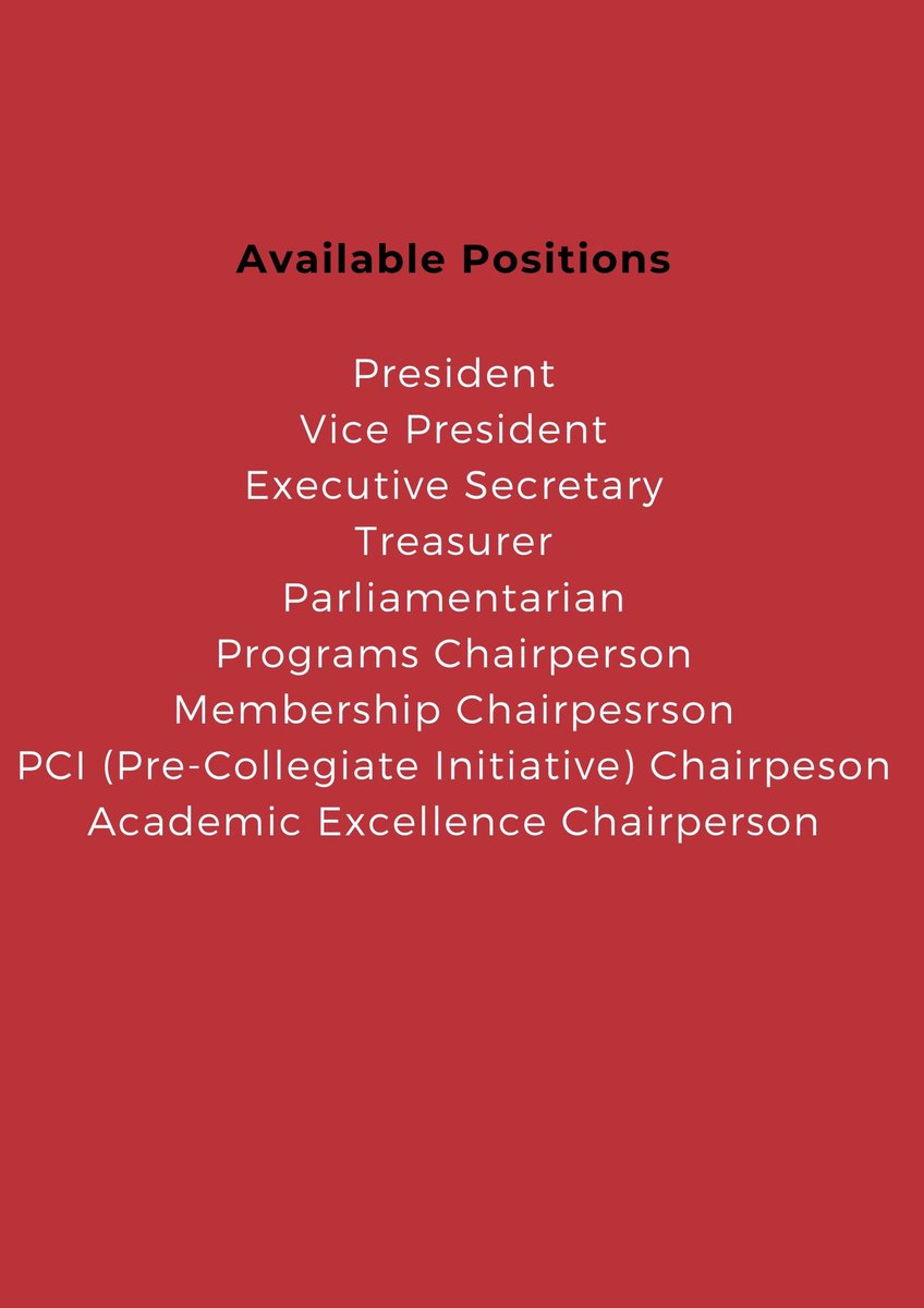 Attention AUC  Family!

The Application deadline  for AUC NSBE 2020-2021 Chapter Executive Board Elections has been extended to April 25, 2020 at 10pm!