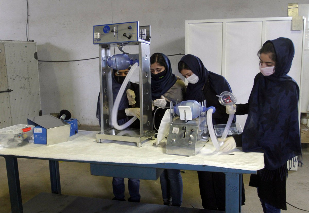 RCCTechTalesPod's tweet photo. Ventilator from old car parts? Afghan girls pursue prototype https://t.co/D4qHEPJOKS All around the world #girlsinSTEM are working hard, using their #passion for #problemsolving to alleviate the #CoronavirusOubreak. https://t.co/pU4oe4mwWn