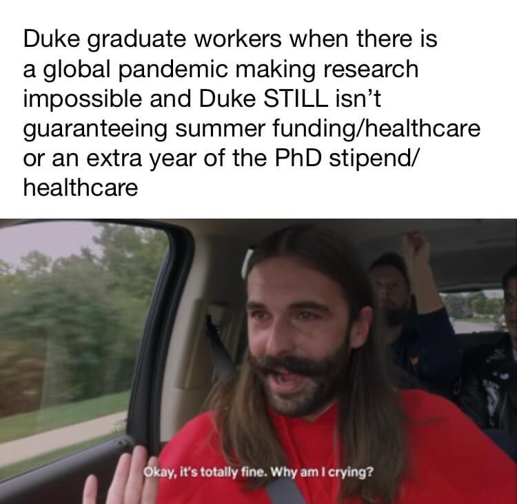 dukegradunion's tweet photo. "Don't mourn, organize!" (but yeah, we're crying too) https://t.co/FfuFEYMr5a