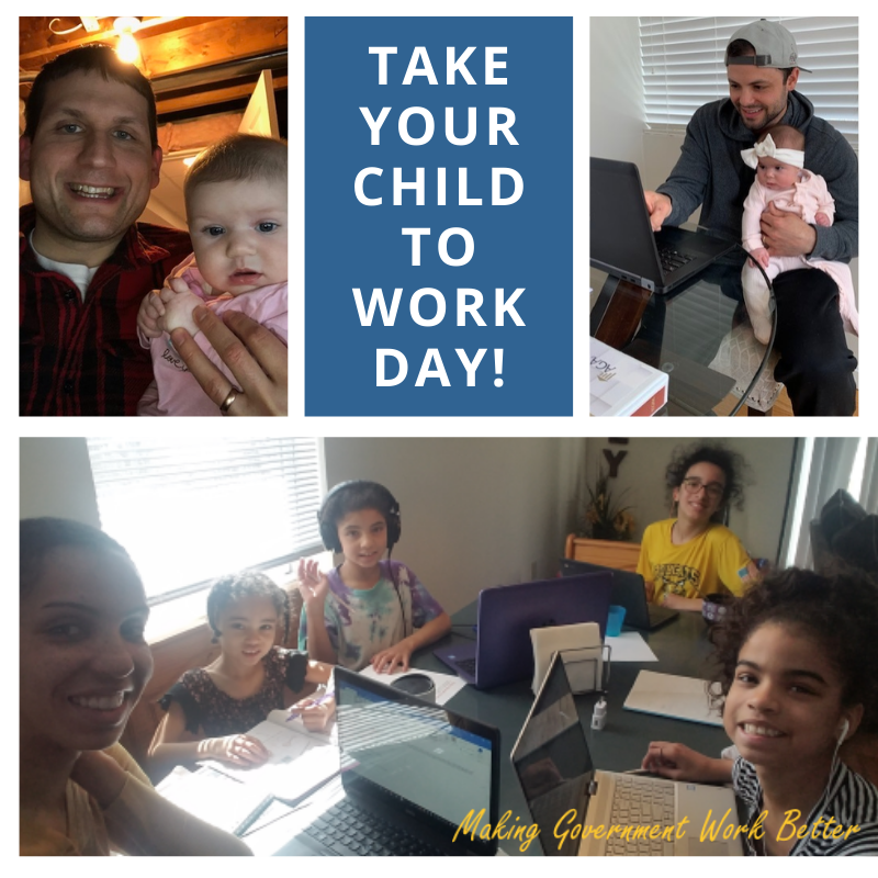 auditorarchive's tweet image. Take your child to work day was a bit different this year. Instead of showing off our office &amp;amp; introducing our coworkers, today we gathered around dining room tables &amp;amp; makeshift offices with a few extra hands to help us make government work better. #tyctwd