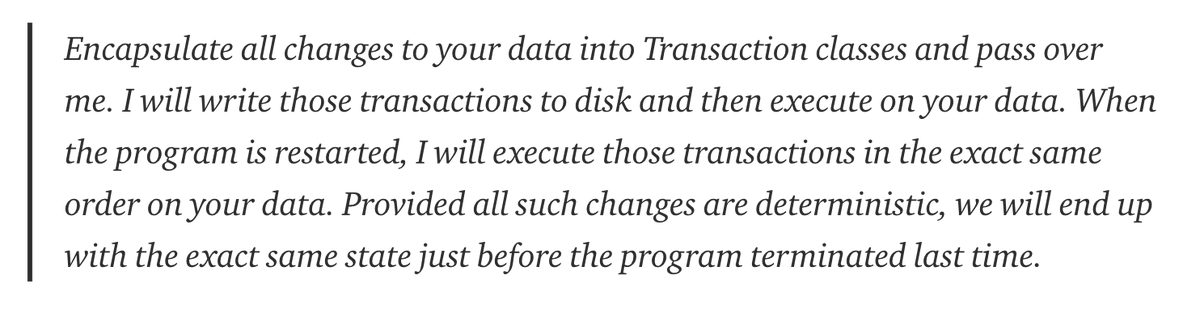 robertfriberg's tweet image. Transparent replication and persistence for pojo graphs. #prevayler #memstate #nodb
medium.com/@hakan.eryargi…