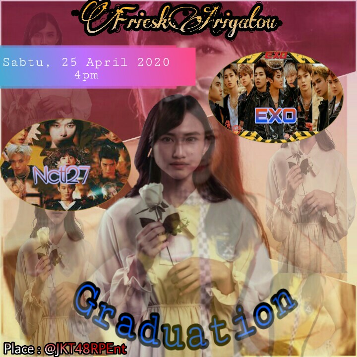JKT48RPEnt's tweet photo. [Tiket #FrieskArigatouJKT48RP]
@FrieskeyLaksani 
Tiket bisa di tukarkan di booth ticketing pada

HARI    :  Sabtu, 25 April 2020.
PUKUL : 15.00 WIB.

📌FREE.

Siapapun bisa ikut meramaikan baik rp Korea, Western, jkt48, 48grup atau bahkan siapapun bisa meramaikan.

See you.

©JOT https://t.co/m0v1ZHjdKv