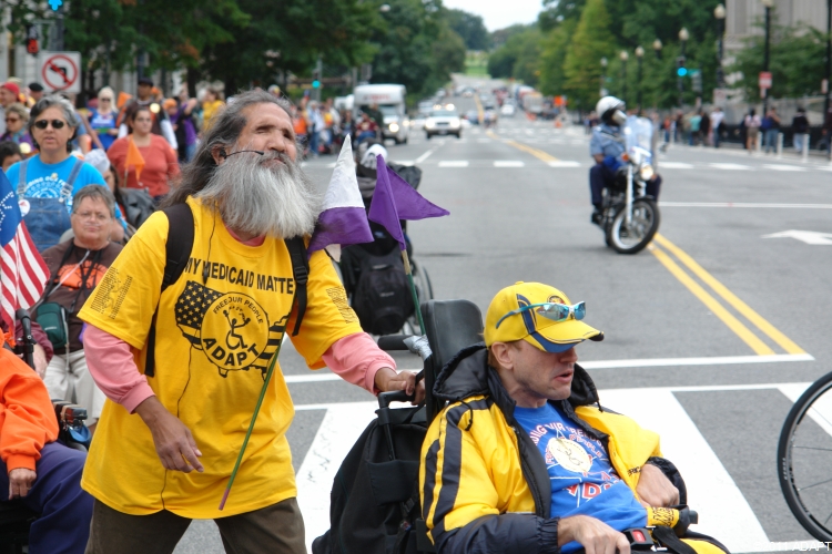 timmwheat's tweet photo. #ADAPTmemory My Medicaid Matters! 2012, Frank crossing Penn Ave. https://t.co/ul6Ls6vYGc
