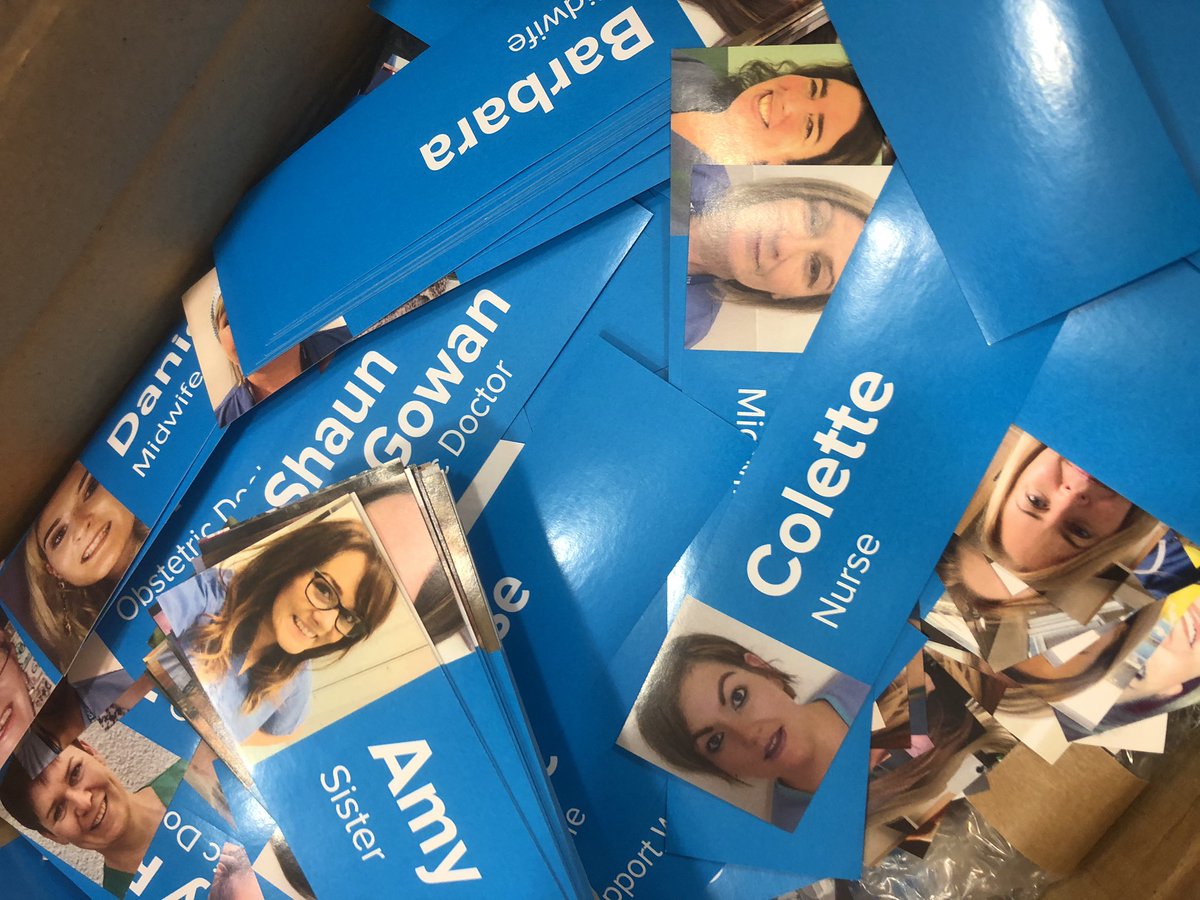 susie_finnegan's tweet photo. Thanks once again to Stu @wearedaysix and #printed.com for making our visor stickers. You are awesome and we look a little less intimidating in labour ward tonight #teamSHSCT @SouthernHSCT @midwifewendy @AoifeCurrie1 https://t.co/jk1evgt234