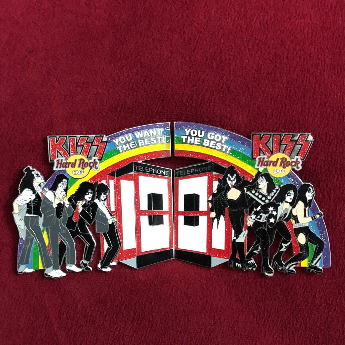 VikingKISS's tweet photo. So these four guys walk into a telephone booth... @kiss @PaulStanleyLive @genesimmons @ace_frehley https://t.co/g4p69SrvKg