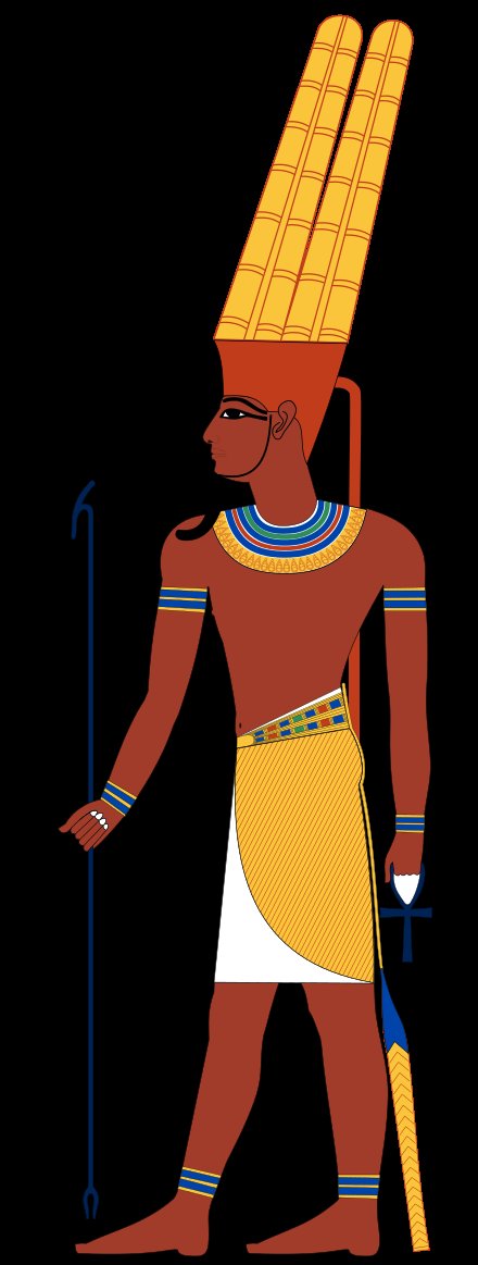 This god was Ammon - the horned god of the desert; from this the name Ammonite means "follower of Ammon". Worshiped in Ancient Libya he was later brought into Egypt as Amun or Amun-Re.