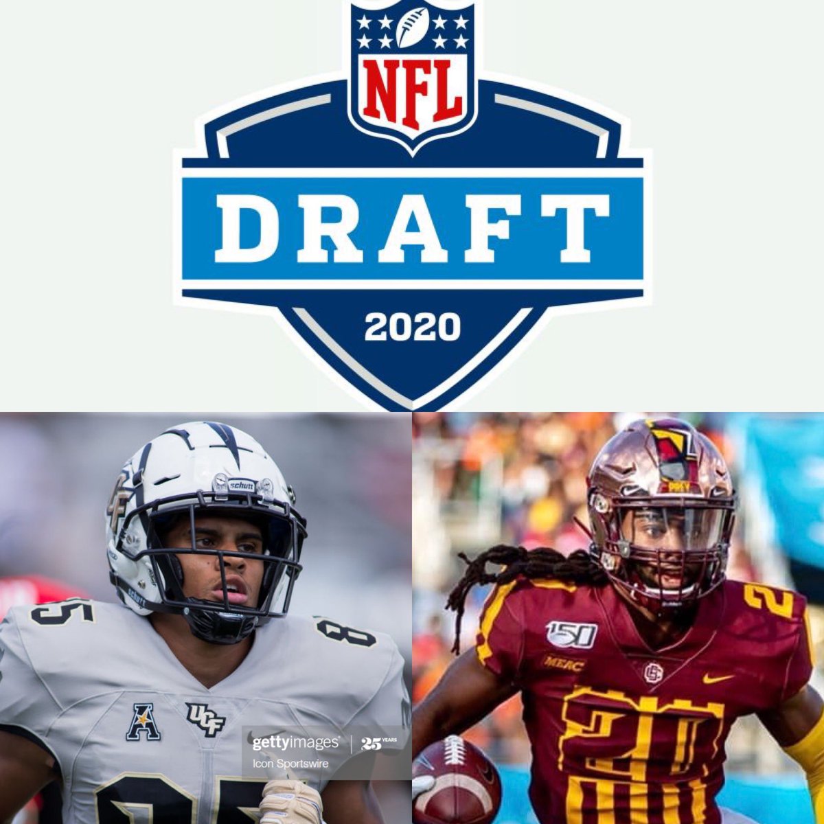 VieraHawks's tweet photo. Childhood dreams come true the next three days. Wishing all that have entered the 2020 draft the best especially former Hawks c/o 2015 WR @DevinNixon6 (WKU &amp; UCF) and c/o 2016 DB @_Merritt5 (Bethune) https://t.co/xQYGCYUmrU