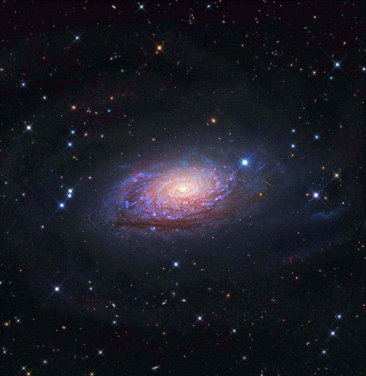 3. la galaxie du tournesol (ou M63)elle se situe a 26 millions années-lumières de la Terre dans la constellation des Chiens de Chasse!