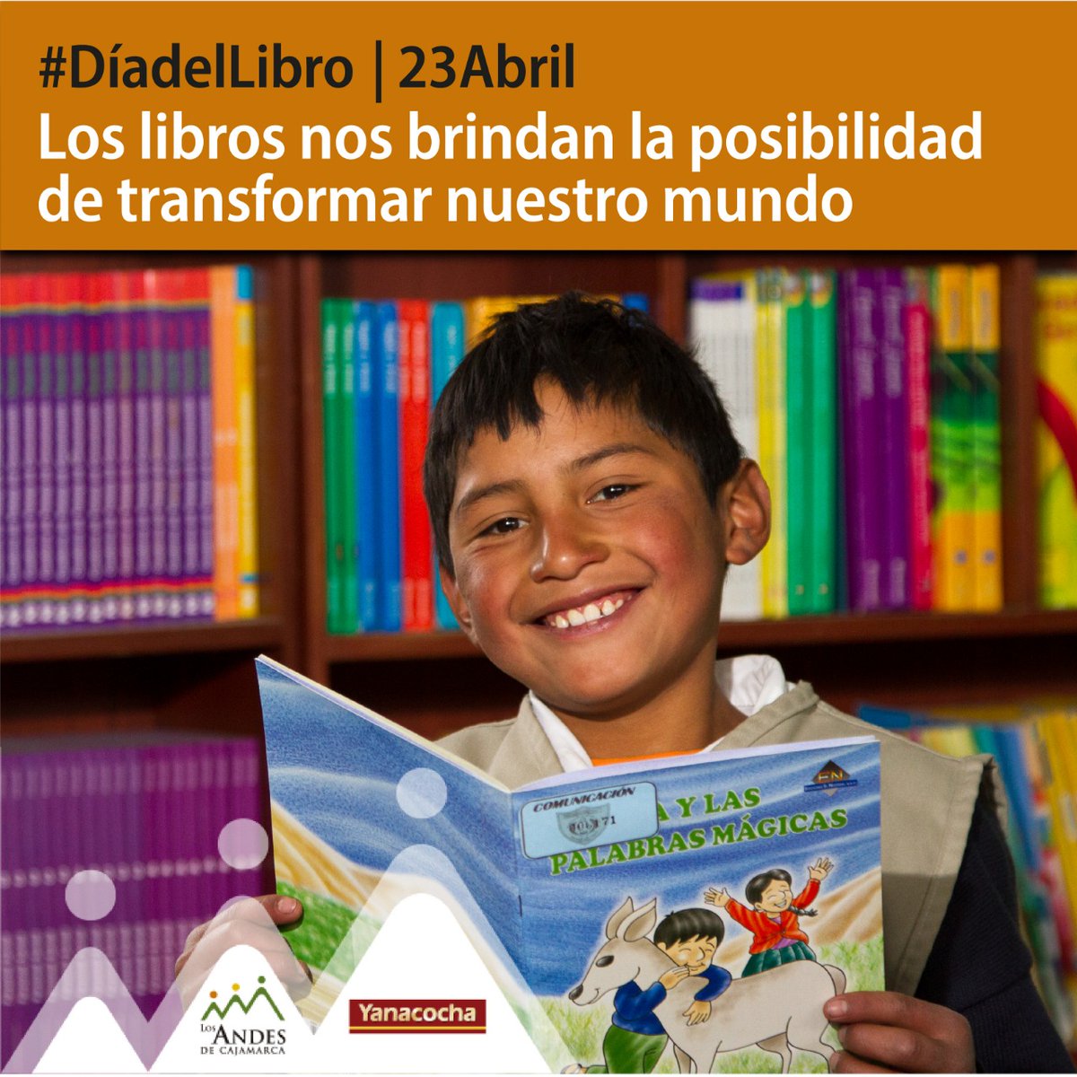 LosAndesCaj's tweet photo. Un libro es la puerta hacia la imaginación, el conocimiento y la creatividad. Celebremos este día cultivando la lectura en nuestras vidas.
#23deAbril #DíaDelLibro 📖 #LeámosEnCasa  🏠 https://t.co/grrH8UzLBg