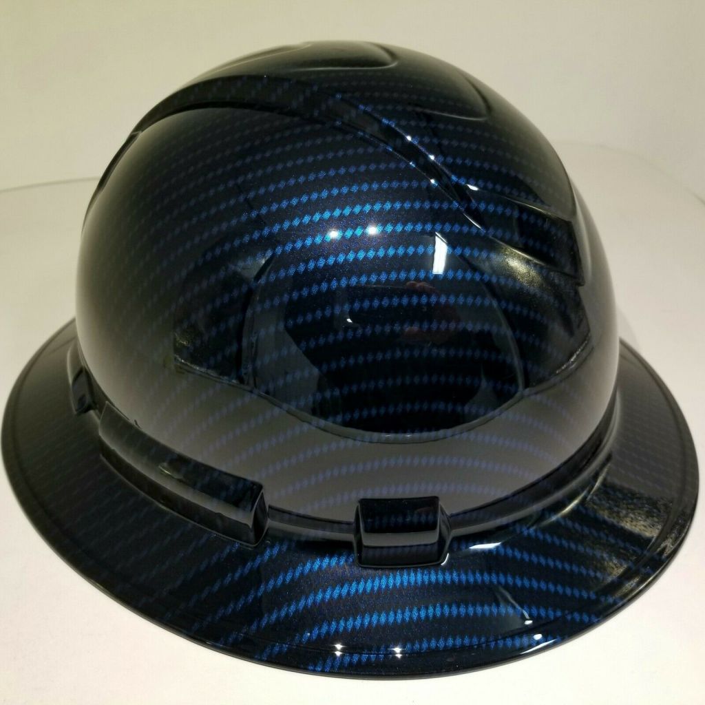 Hard Hat CAP STYLE Custom hydro dipped HEX WEAVE CARBON FIBER 3D NEW SICK KILLER 