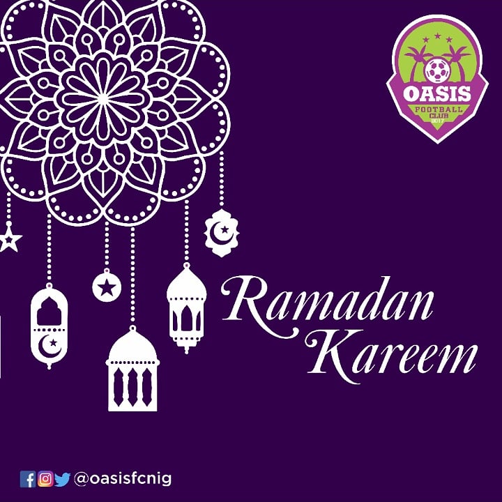 oasisfcnig's tweet photo. Ramadan Kareem to all our Muslim fans all over the globe

#RamadanKareem #OasisFC https://t.co/RbP0pSOGVP